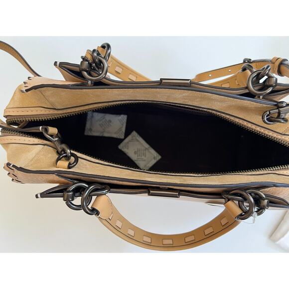 Coach Dreamer 36 In Colorblock With Whipstitch Ivory Multi/Pewter 69613 NWT - Picture 7 of 12